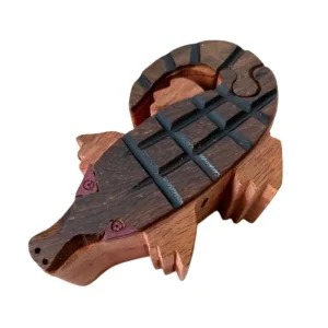 Crocodile wood jewelry box